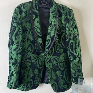 Barabas Paisley Blazer Sports Coat Jacket